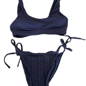 Women’s Navy Bikini Set, Size Small